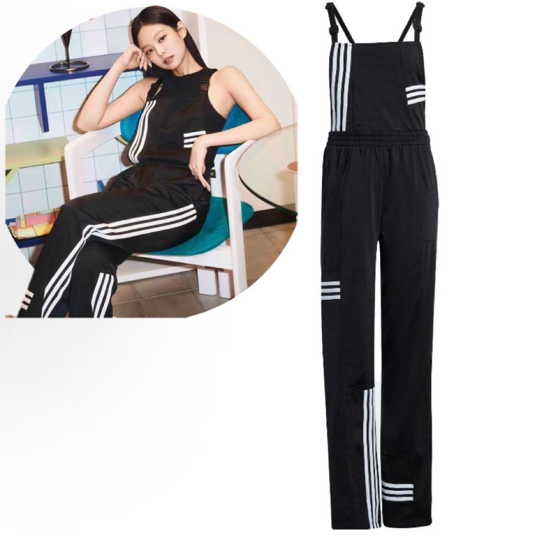 Brand new L Adidas DUNGEREE Overalls IC2373 BLACK
