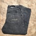 Vtg SOUTHPOLE Jeans Mens Black Dark Wash Y2K Baggy Skater Streetwear 38x30
