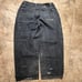 Vtg SOUTHPOLE Jeans Mens Black Dark Wash Y2K Baggy Skater Streetwear 38x30