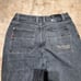 Vtg SOUTHPOLE Jeans Mens Black Dark Wash Y2K Baggy Skater Streetwear 38x30