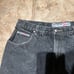 Vtg SOUTHPOLE Jeans Mens Black Dark Wash Y2K Baggy Skater Streetwear 38x30
