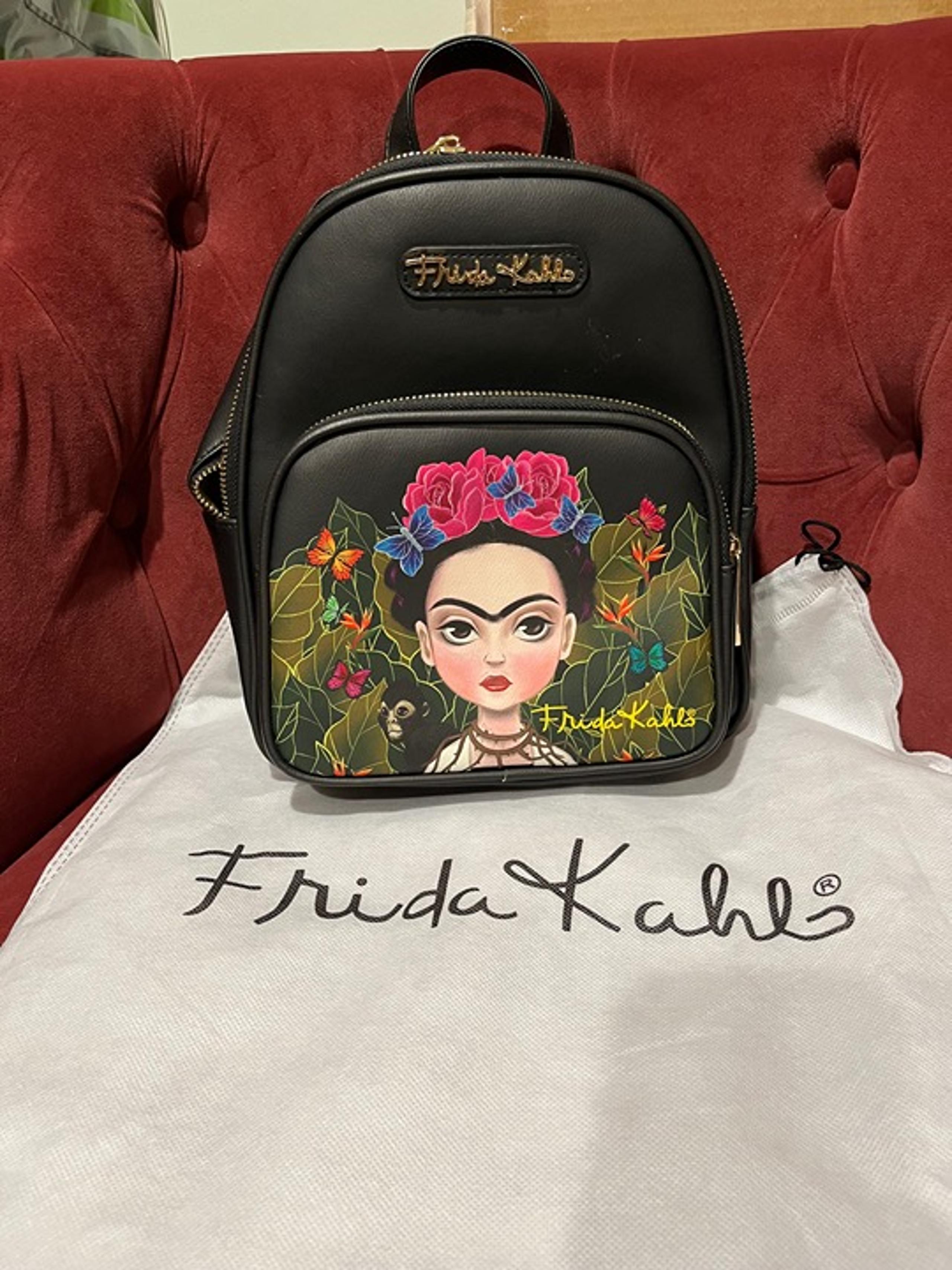 NWT Official Frida Kahlo leather Backpack