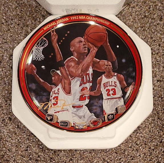 1992 NBA Championship limited edition Michael Jordan Plate