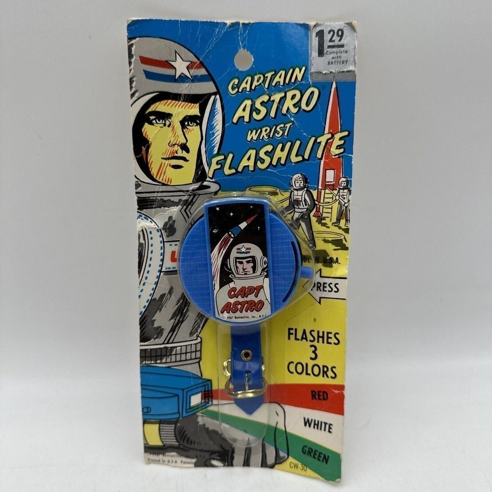 1967 CAPTAIN ASTRO Wrist Flashlite Bantamlife CW-30 HTF Rare -Read