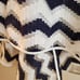 Milly Chevron Trapeze Mesh Camisole Sleeveless Cami Top