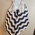 Milly Chevron Trapeze Mesh Camisole Sleeveless Cami Top