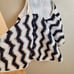 Milly Chevron Trapeze Mesh Camisole Sleeveless Cami Top