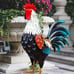 Metal Rooster Decor, Yard Chicken Decorations,Outdoor Garden Statues
