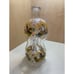 Vintage Hand Painted Folk Crystal Decanter with Unique Form