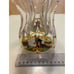 Vintage Hand Painted Folk Crystal Decanter with Unique Form