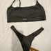 SKIMS bralette and thong intimates green set