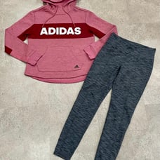 Womens ATHLETA/ADIDAS Leggings & Sweatshirt, sz Small