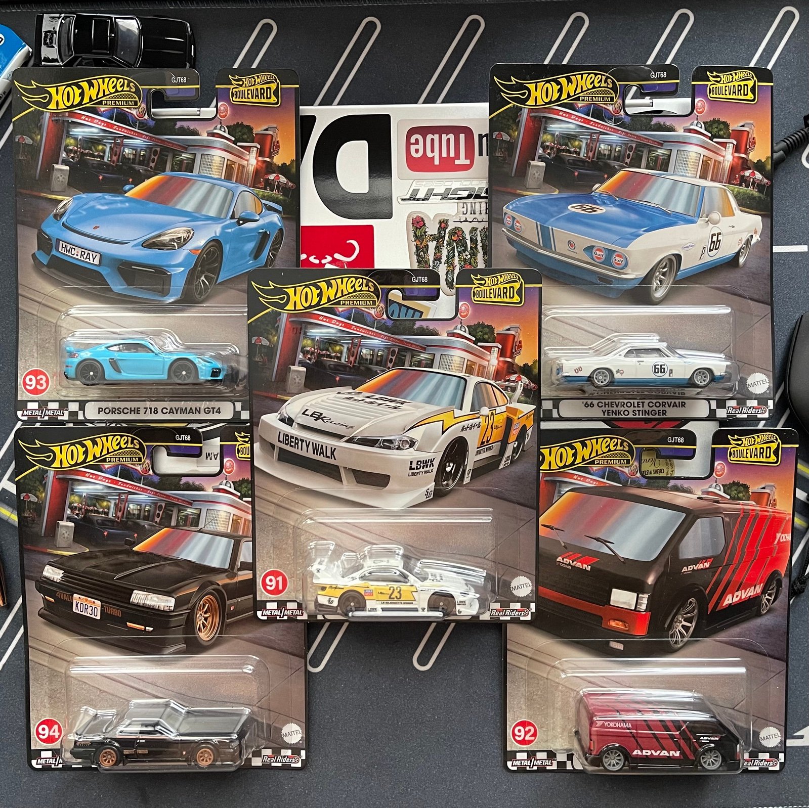 Hot Wheels Boulevard New 2024 Set #91-#95 Hot Wheels Premium LOT OF