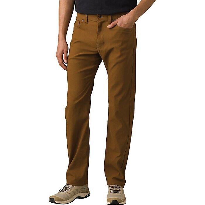 NWT prAna Brion Pant Sepia 32 Inseam Mens 42X32 Hiking Slim Fit MSRP 79