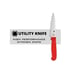 Spyderco Kitchen Utility Knife 4.48 Serrated Red Polypropylene Handle K05SRD