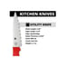 Spyderco Kitchen Utility Knife 4.48 Serrated Red Polypropylene Handle K05SRD
