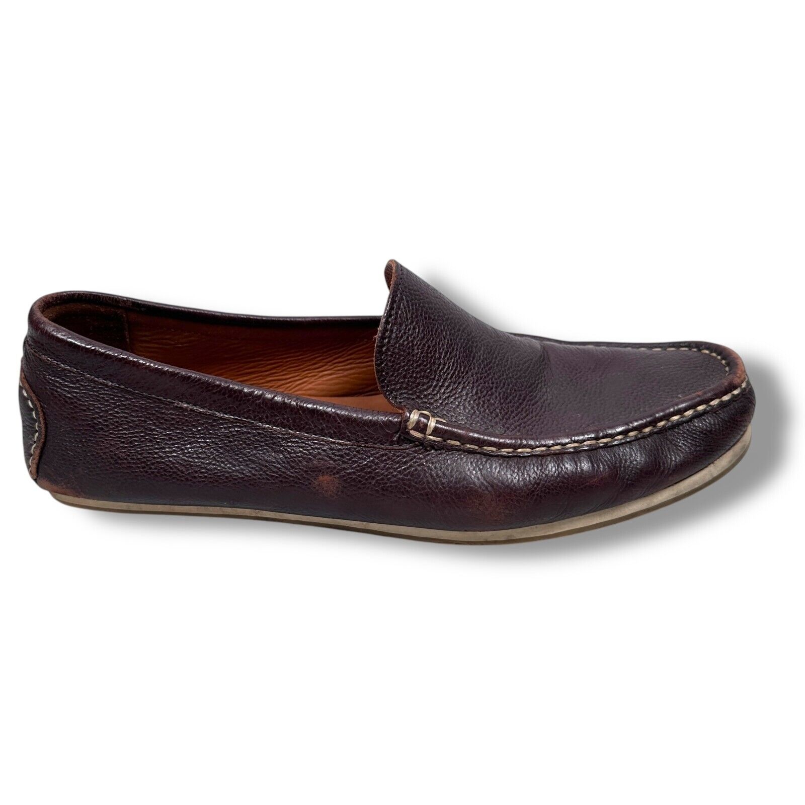 Allen Edmonds Loafer Driving Shoes Men’s 11.5 D Brown Leather Round Toe Slip On