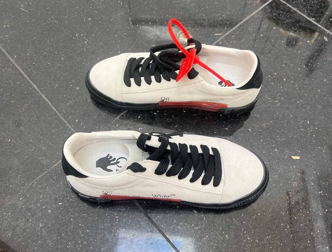 Off-White Low-Top Vulcanized Sneakers