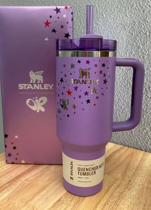 stanley x olivia rodrigo purple tumbler galaxy