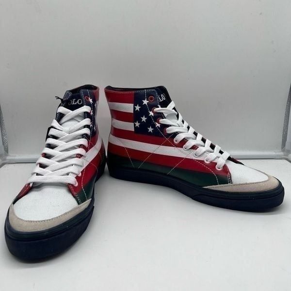 Polo by Ralph Lauren Solomon American Flag Print Sneakers
