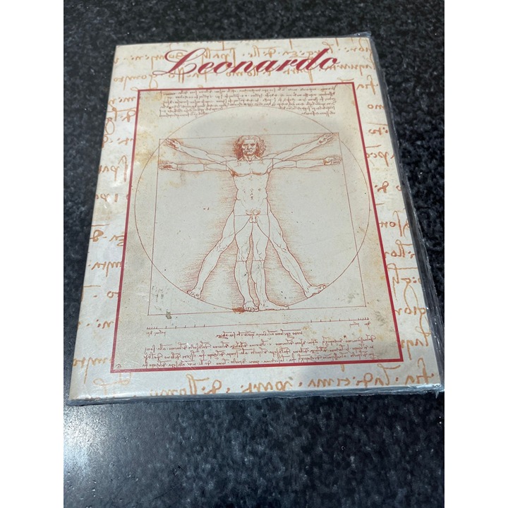 Vintage Leonardo DaVinci Vitruvian Man 10 Piece Stationery VALENTINA Italy