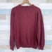 Northern Isles Marled V Neck Sweater Red Vintage Cotton Australia Mens Large