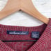 Northern Isles Marled V Neck Sweater Red Vintage Cotton Australia Mens Large