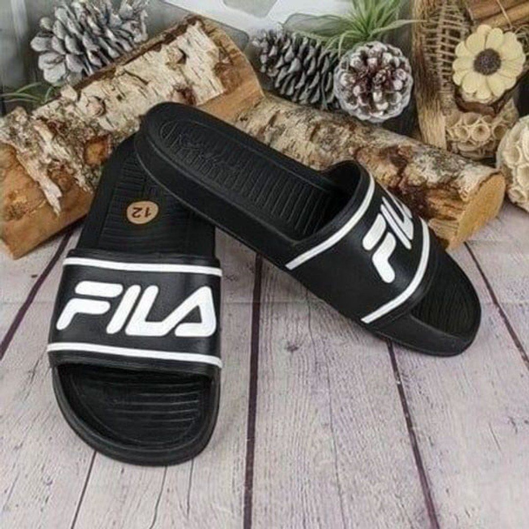 Fila SLEEK SLIDE LT Black Slip-On Athletic Sandals