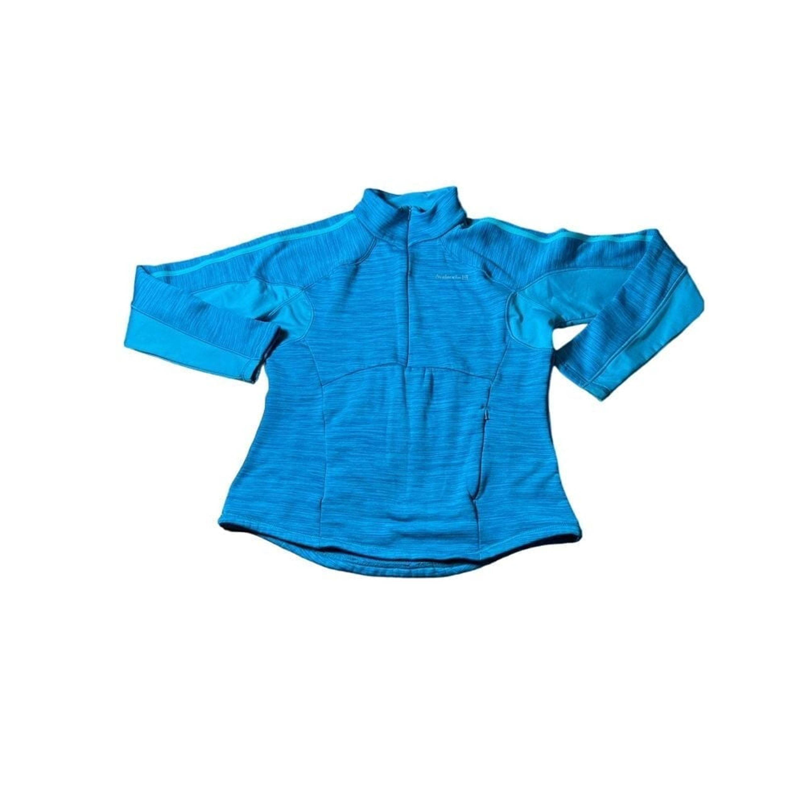 Avalanche Women's Blue Quarter-Zip Pullover Fleece Jacket Outdoor Active Wear