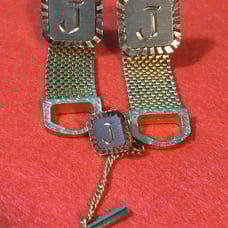Vintage mens J Cufflink & Tie Tack set