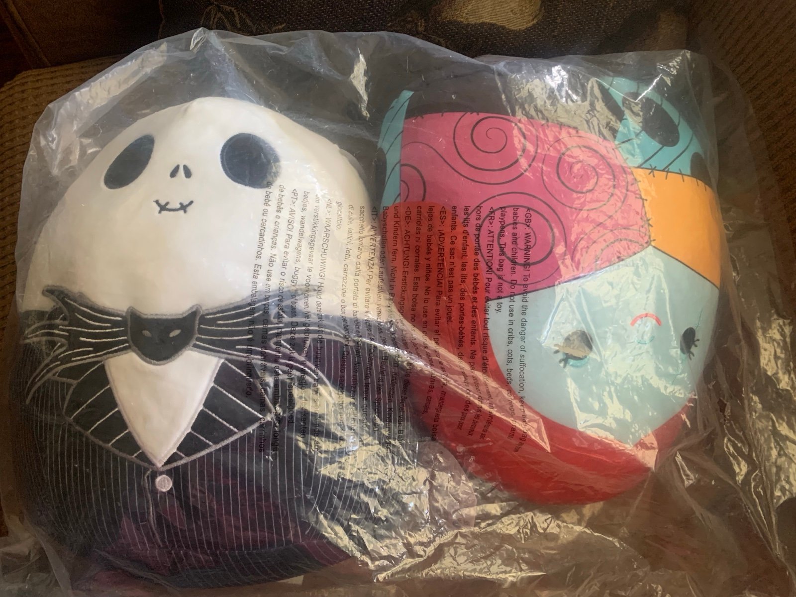 Disney The Nightmare Before Christmas Squishmallow Jack And Sally 13 NEW