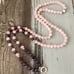 Rose Quartz 108 Beads Mala Prayer Amethyst Beads Healing Balance Necklace