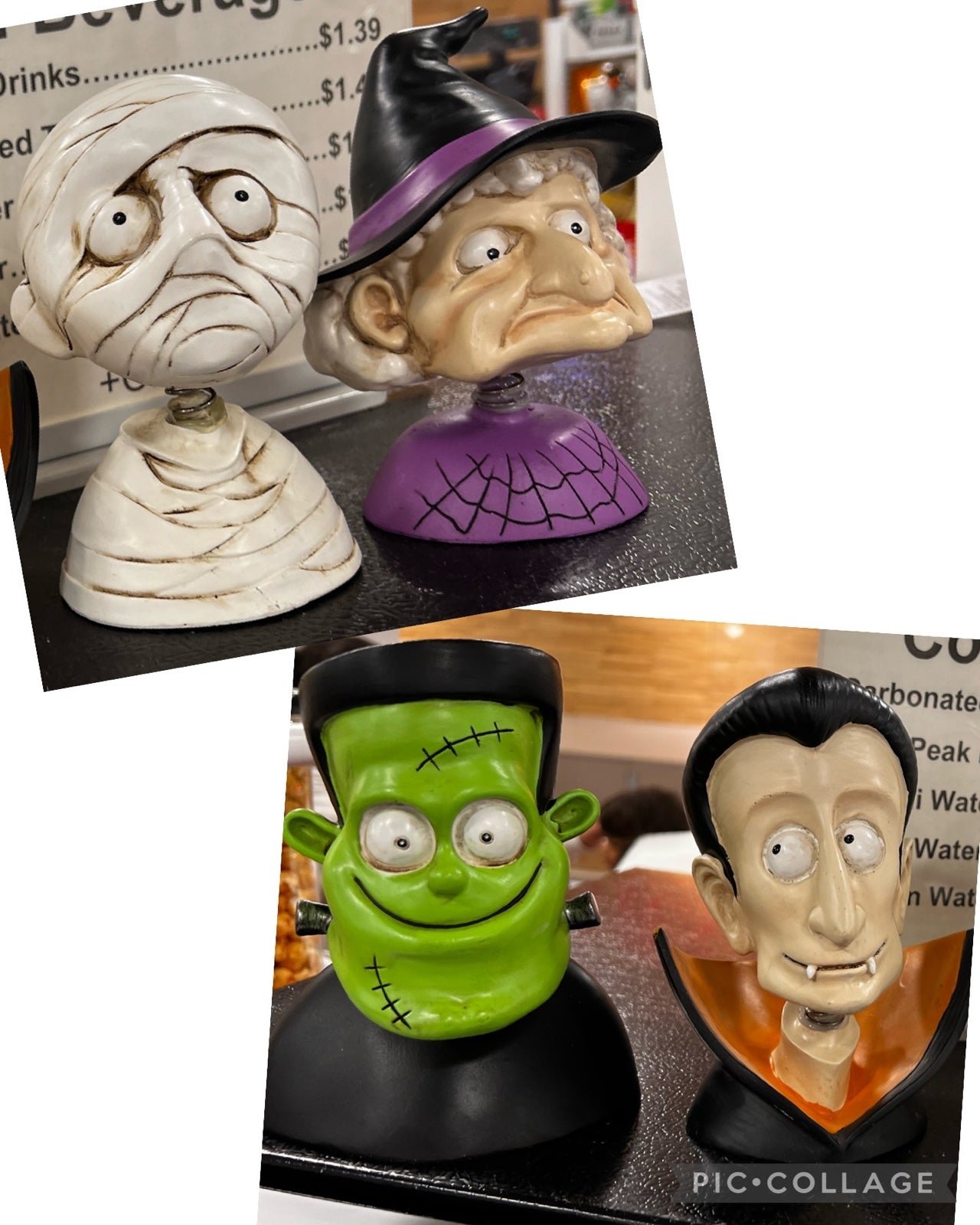 Young’s Inc Halloween Bobblehead Set of 4