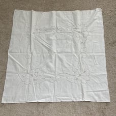 Vintage hand embroidery tablecloth