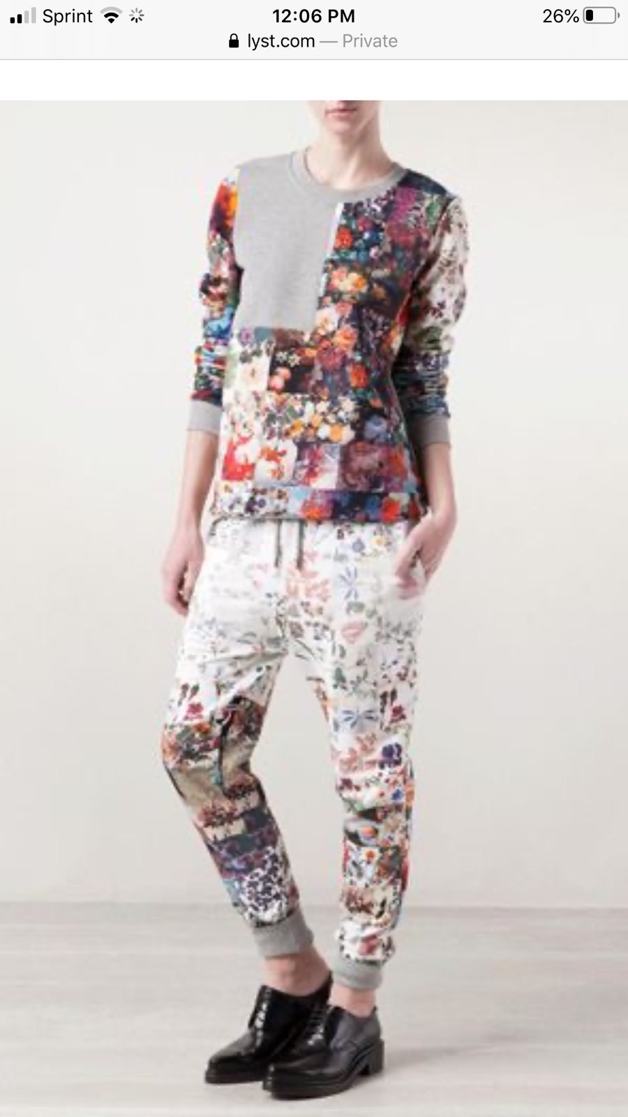 Rare Markus Lupfer Floral Joggers