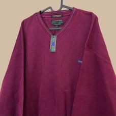 90s burgundy red knit sweater