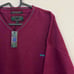 90s burgundy red knit sweater