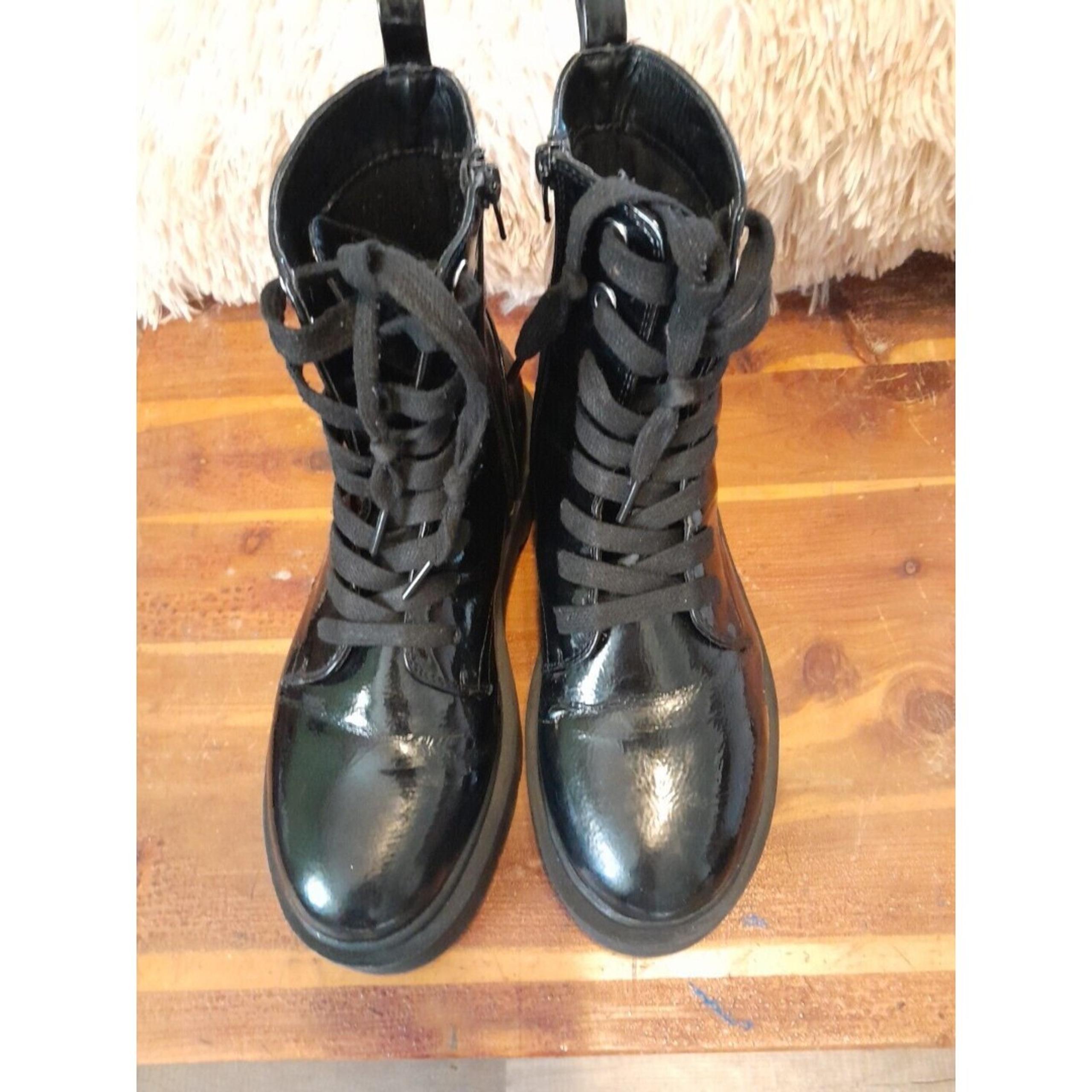 Forever 21 Womens Black Faux  Leather  Calf High Boots 7.5