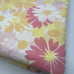 Vtg Pink Orange Yellow Flower Power King Flat Sheet Retro Mod 70s 60s Percale