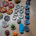 Large Lot Beyblade Pieces Tops Metal Cords Launchers Tomy 36 Items