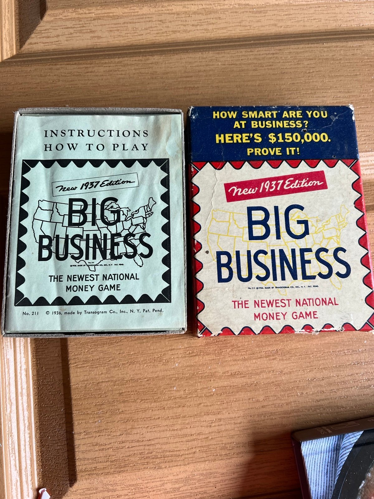 1936 Big Business Game