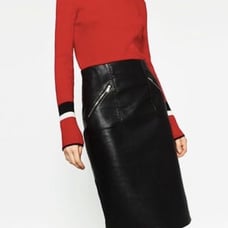 Blogger Fave Vegan Leather Pencil Skirt
