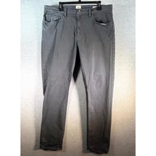 Flint And Tinder 365 Pants Men 38 x 34 Gray Stretch Straight Fit 5-Pocket Casual