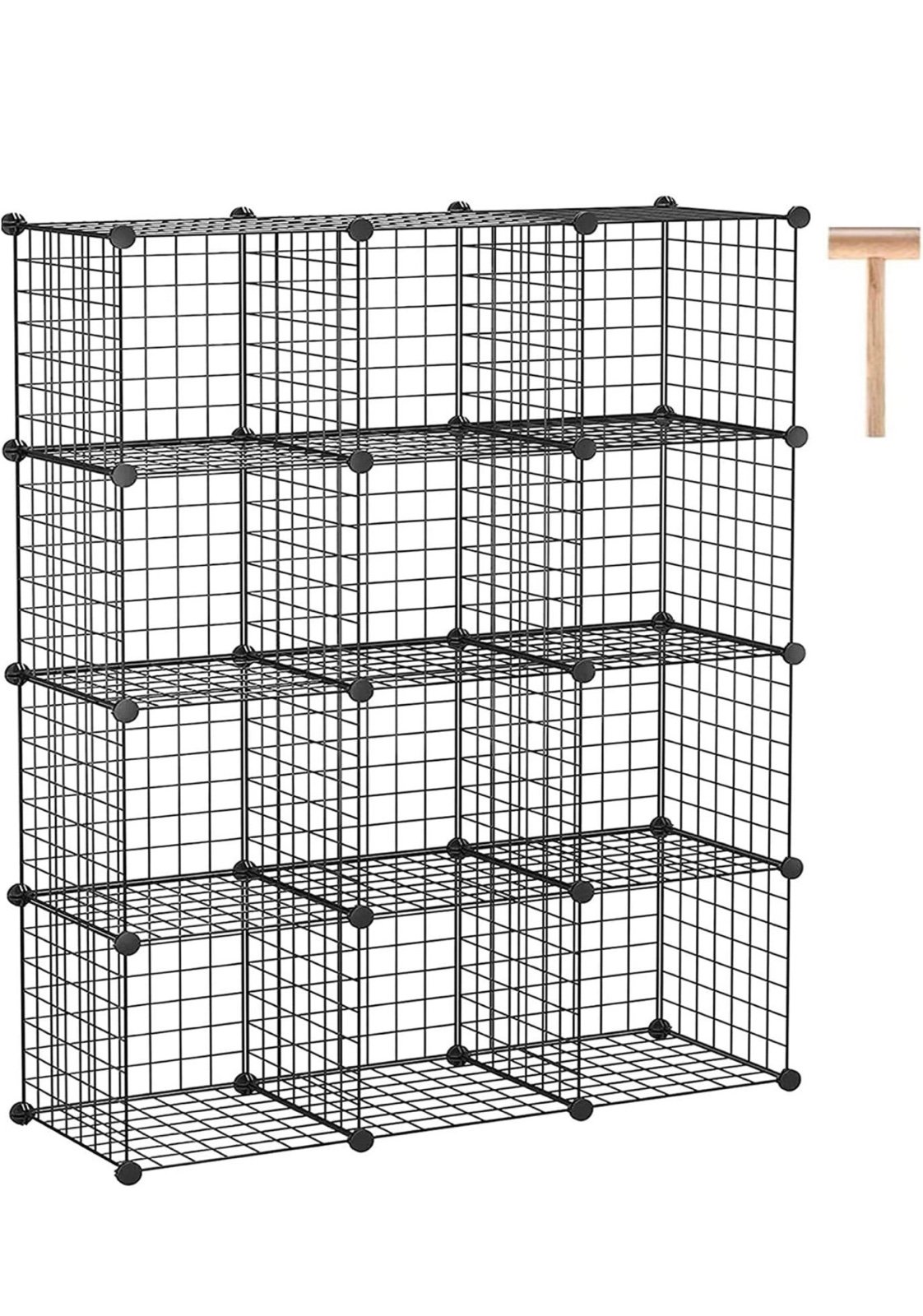 Wire Cube Storage, 12-Cube Organizer Metal, Wire C Grids Storage, Storage Bins S
