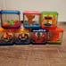 Vintage Fisher Price Peek A Boo Blocks and Wagon