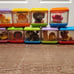 Vintage Fisher Price Peek A Boo Blocks and Wagon