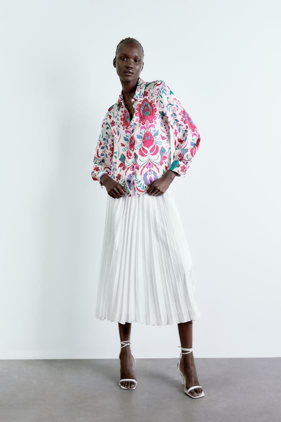 Zara FLORAL PRINT SHIRT