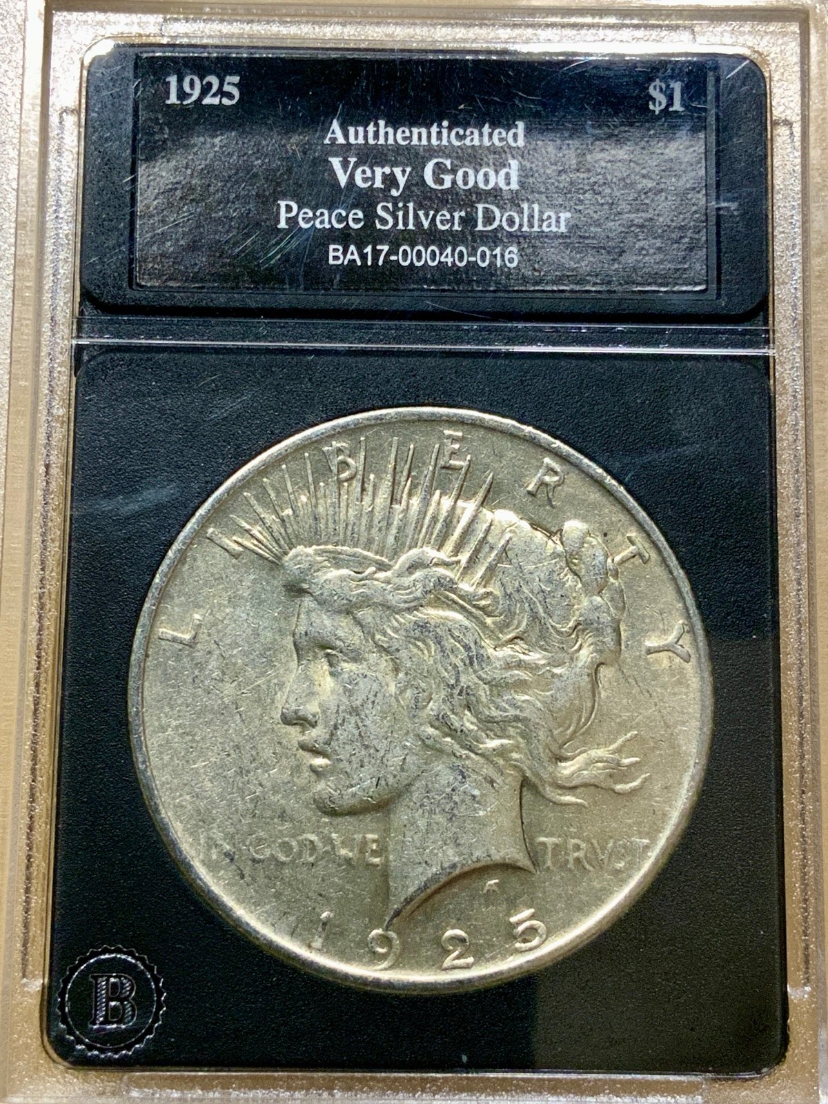 1925 Silver Peace Dollar