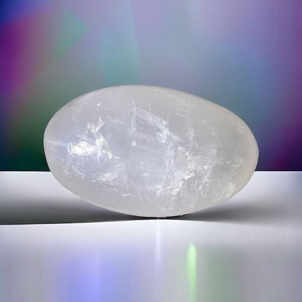Quartz Crystal Meditation Palm Stone