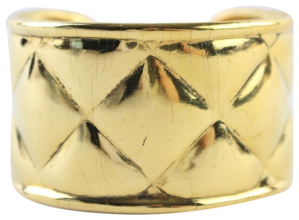 Chanel Quilted Gold Cuff 25CR0618